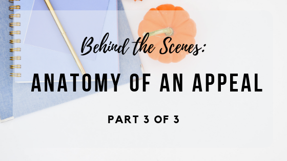 Behind the Scenes: Anatomy of an Appeal