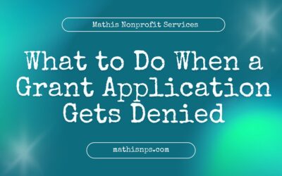 What to Do When a Grant Application Gets Denied